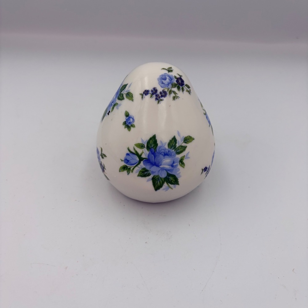 Vintage Napcoware Blue Rose Floral Bird Chick Figurine Japan Ceramic 3 Inch - Picture 2 of 8